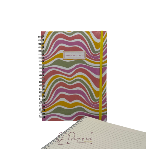 CADERNO DE ARGOLAS A5 PAUTADO