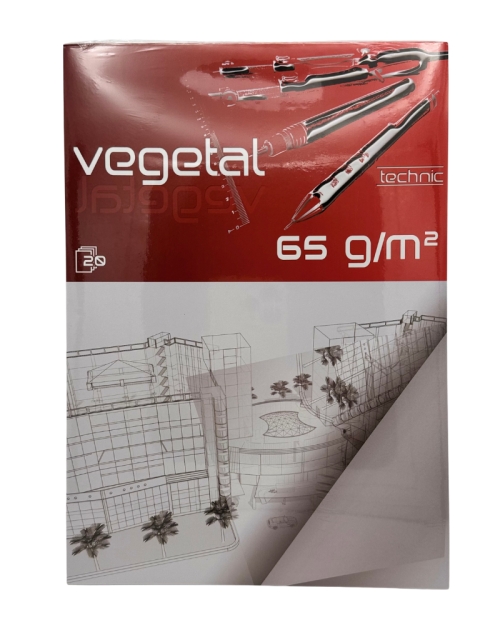 Bloco com 20 folhas vegetal de 65gr.