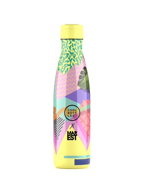 Garrafa térmica em aço inoxidável 18/8 com Tecnologia Triple Cool™, conserva as bebidas frias até 36 horas e quentes até 18 horas. 500ml.