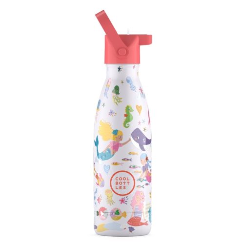Garrafa térmica em aço inoxidável 18/8 com Tecnologia Triple Cool™, conserva as bebidas frias até 36 horas e quentes até 18 horas. 350ml.