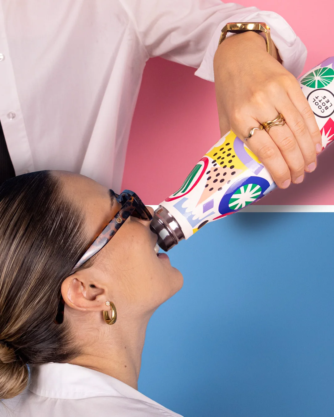 Garrafa térmica em aço inoxidável 18/8 com Tecnologia Triple Cool™, conserva as bebidas frias até 36 horas e quentes até 18 horas. 500ml.
