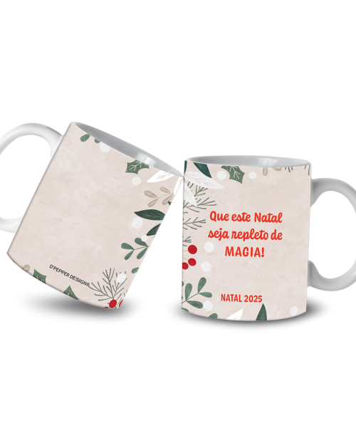 Caneca personalizada Natal 300 ml.