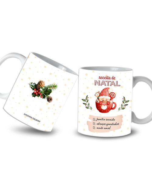 Caneca personalizada Natal 300 ml.