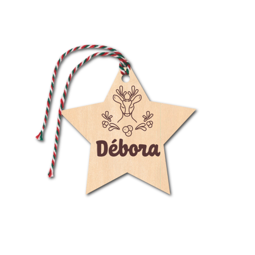 ENFEITE DE NATAL GLAMOUR COM NOME