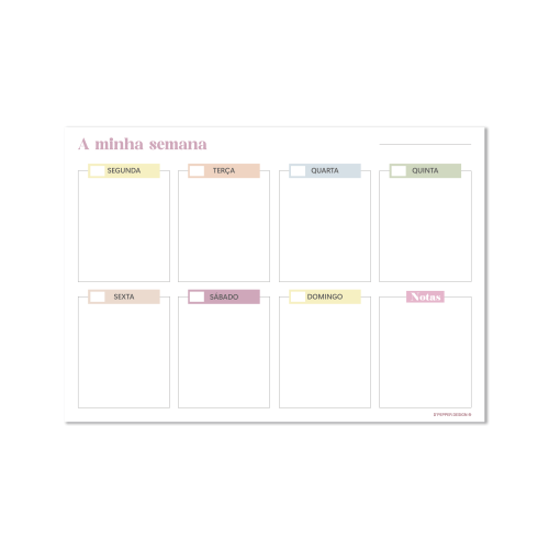 PLANNER MAGNÉTICO MENSAL 31×22 cm ou 30×40 cm, modelos semanais ou mensais usado com marcadores apagáveis.