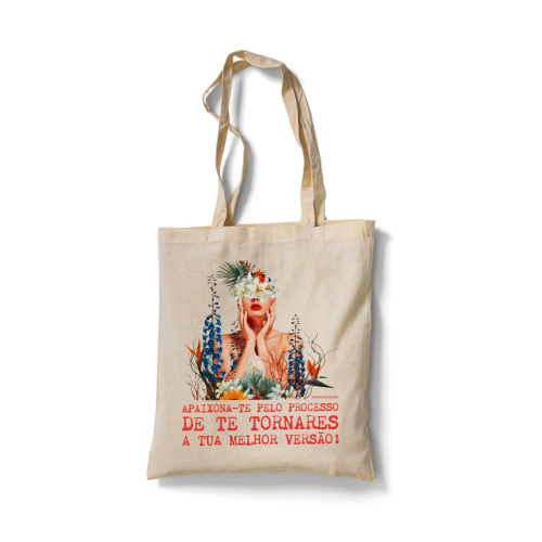 Saco de pano personalizado em tecido 100% algodão lavável.