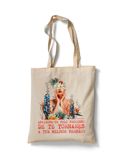 Saco de pano personalizado em tecido 100% algodão lavável.