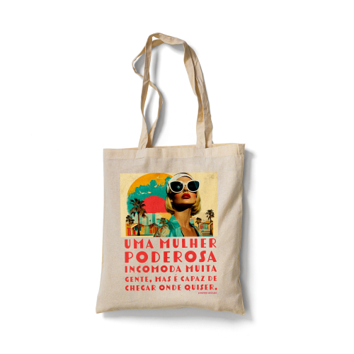 Saco de pano personalizado em tecido 100% algodão lavável.