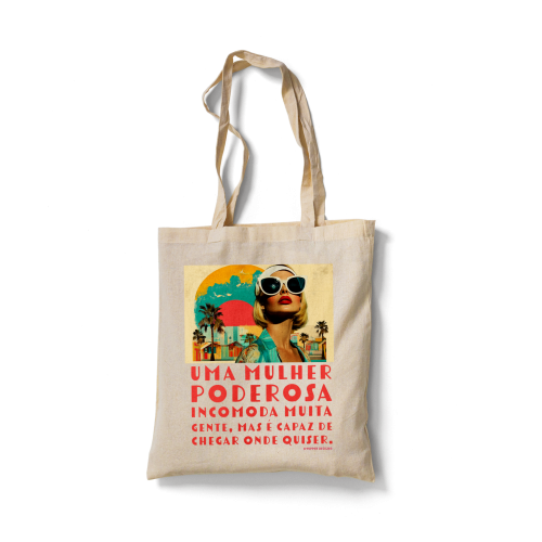 Saco de pano personalizado em tecido 100% algodão lavável.