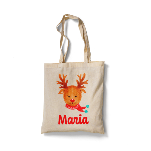 Saco de pano personalizado em tecido 100% algodão lavável.
