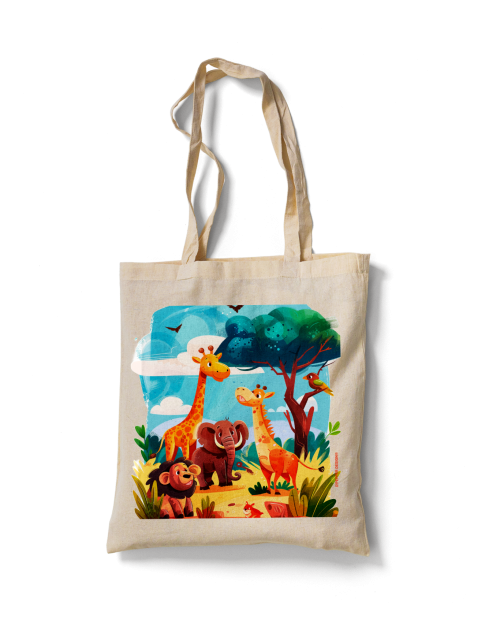 Saco de pano personalizado em tecido 100% algodão lavável.
