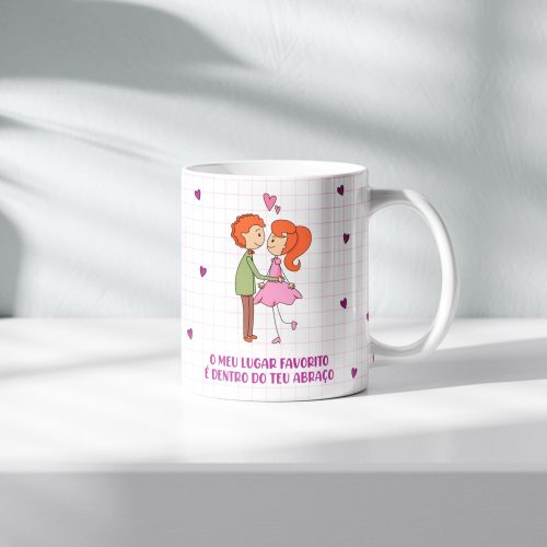 Caneca personalizada Dia dos Namorados 300 ml.