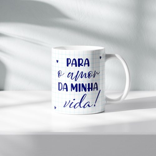 Caneca personalizada Dia dos Namorados 300 ml.