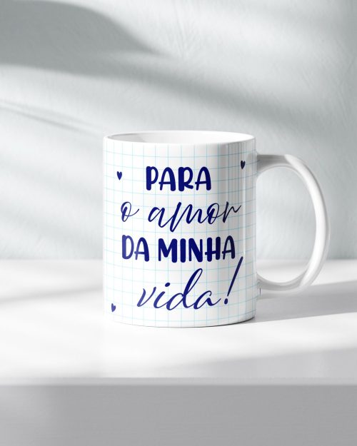 Caneca personalizada Dia dos Namorados 300 ml.