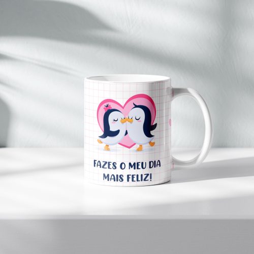 Caneca personalizada Dia dos Namorados 300 ml.