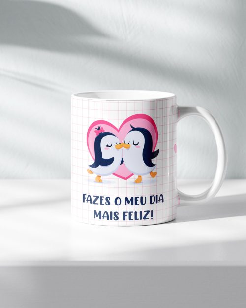 Caneca personalizada Dia dos Namorados 300 ml.
