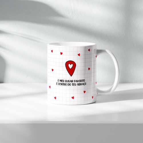 Caneca personalizada Dia dos Namorados 300 ml.