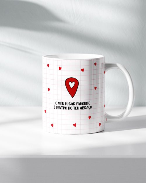 Caneca personalizada Dia dos Namorados 300 ml.
