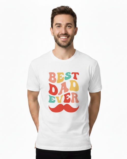 T-shirt branca, 100% algodão. Tamanhos disponíveis: XS, S, M, L