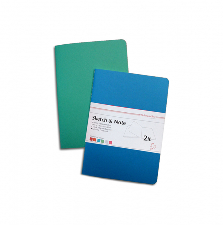 KIT 2 BLOCOS DE ESBOÇO - AZUL/VERDE